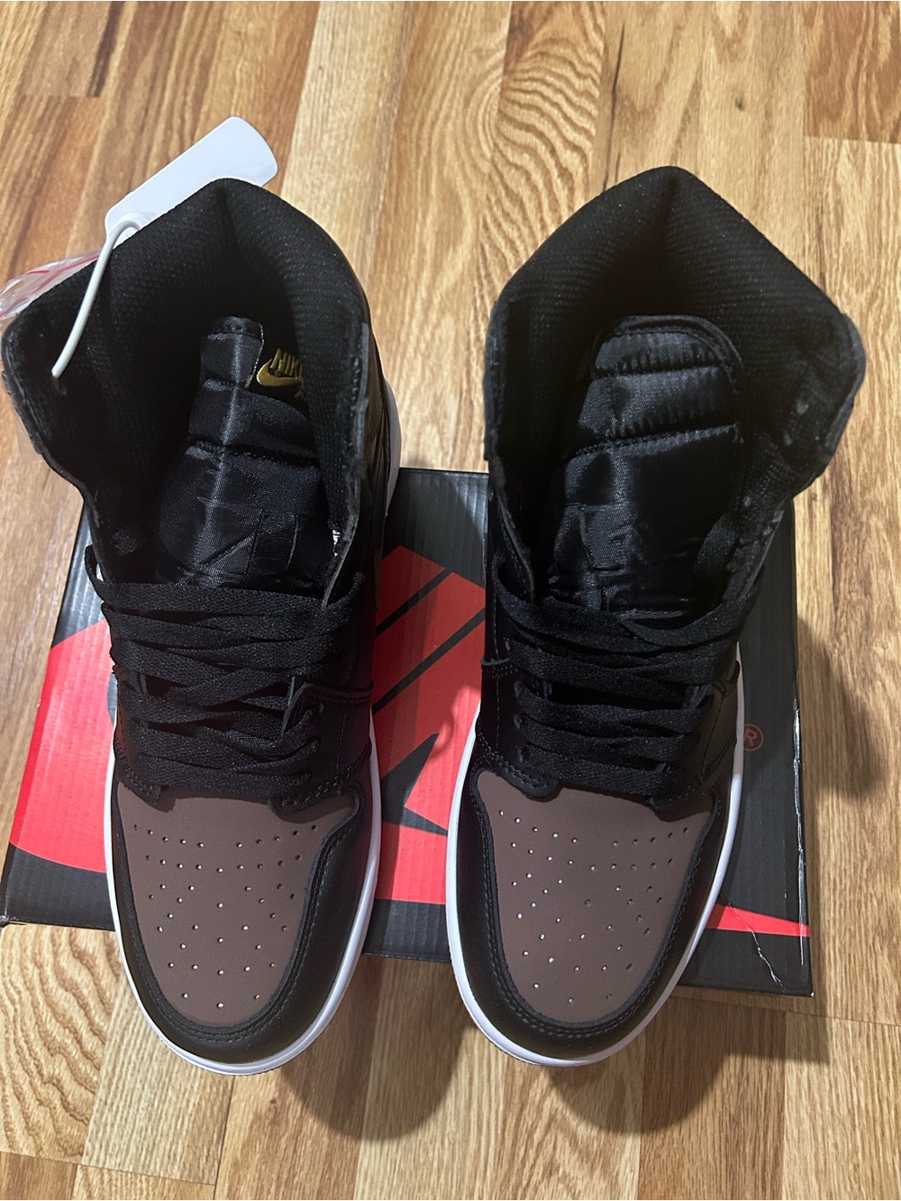 Men's High-Top Sneakers - Black & Brown